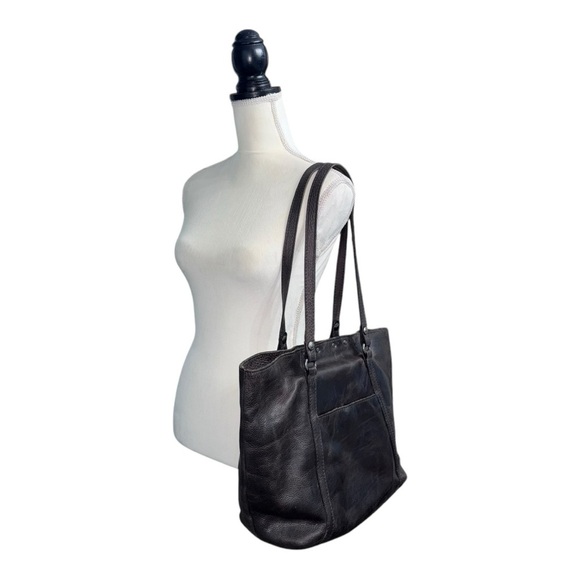 Patricia Nash Black Leather Tote or Laptop Bag - Picture 15 of 16